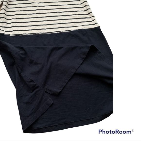 Striped Black and White Kids Dress - Picture 4 of 4